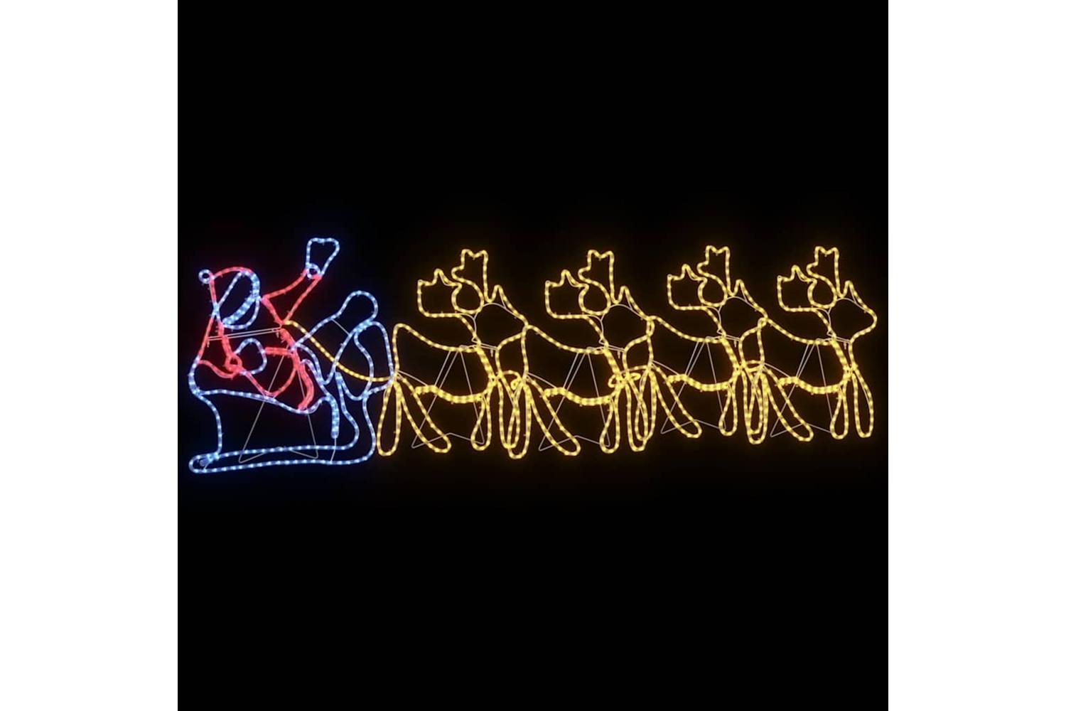 Vidaxl Christmas Decoration With 1224 Leds Multicolour 69 X 79 Cm Pvc-5