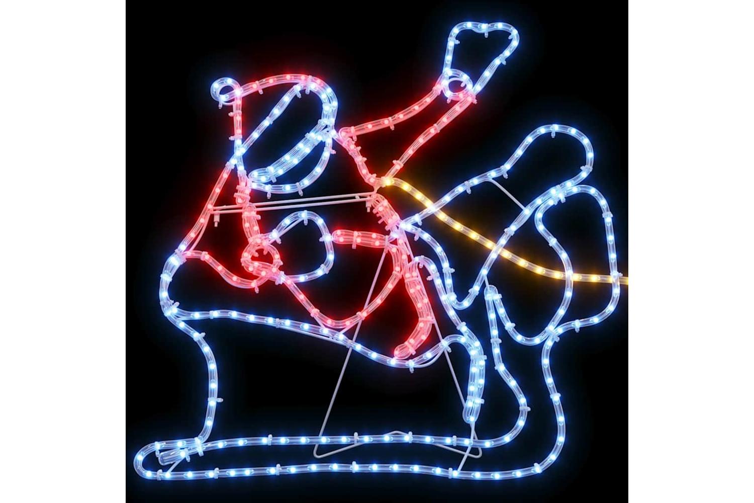 Vidaxl Christmas Decoration With 1224 Leds Multicolour 69 X 79 Cm Pvc-9