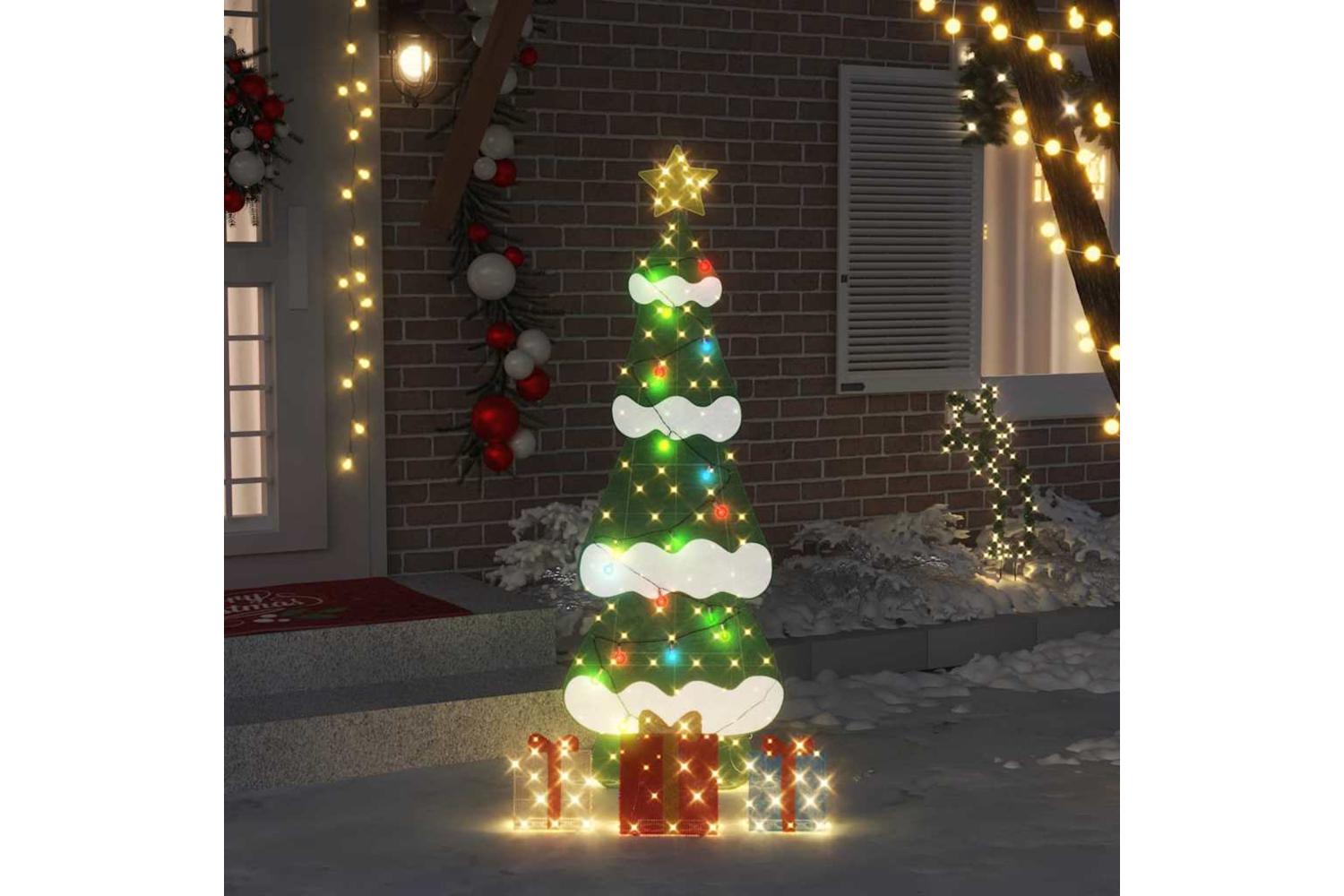 Vidaxl Lighted Christmas Tree With 3 Gift Boxes 2d Warm White 180 Cm-3