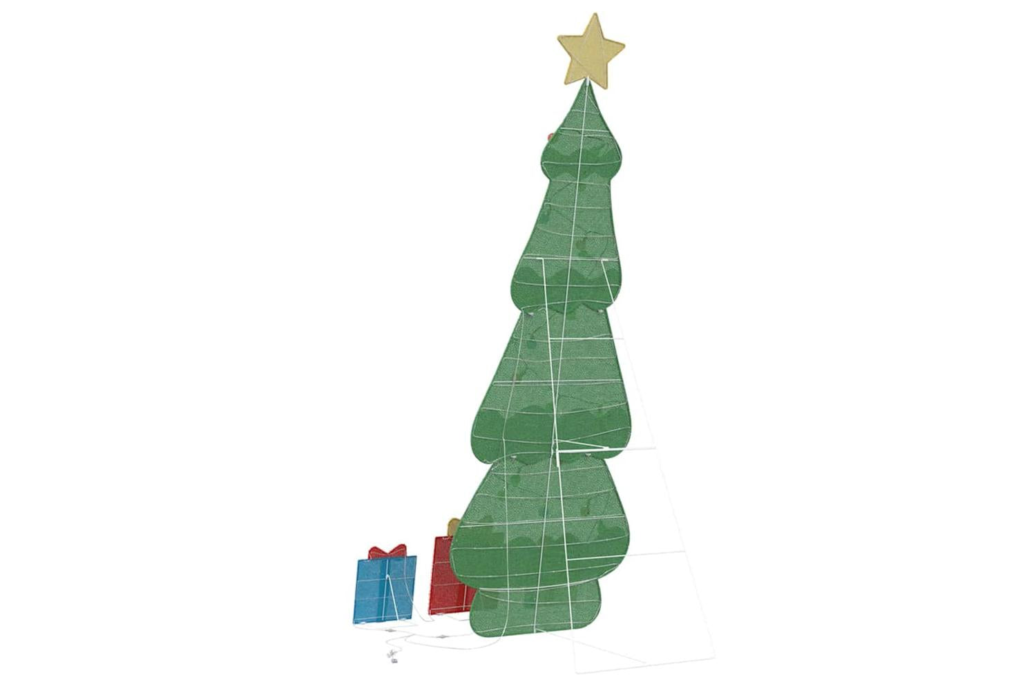 Vidaxl Lighted Christmas Tree With 3 Gift Boxes 2d Warm White 180 Cm-8