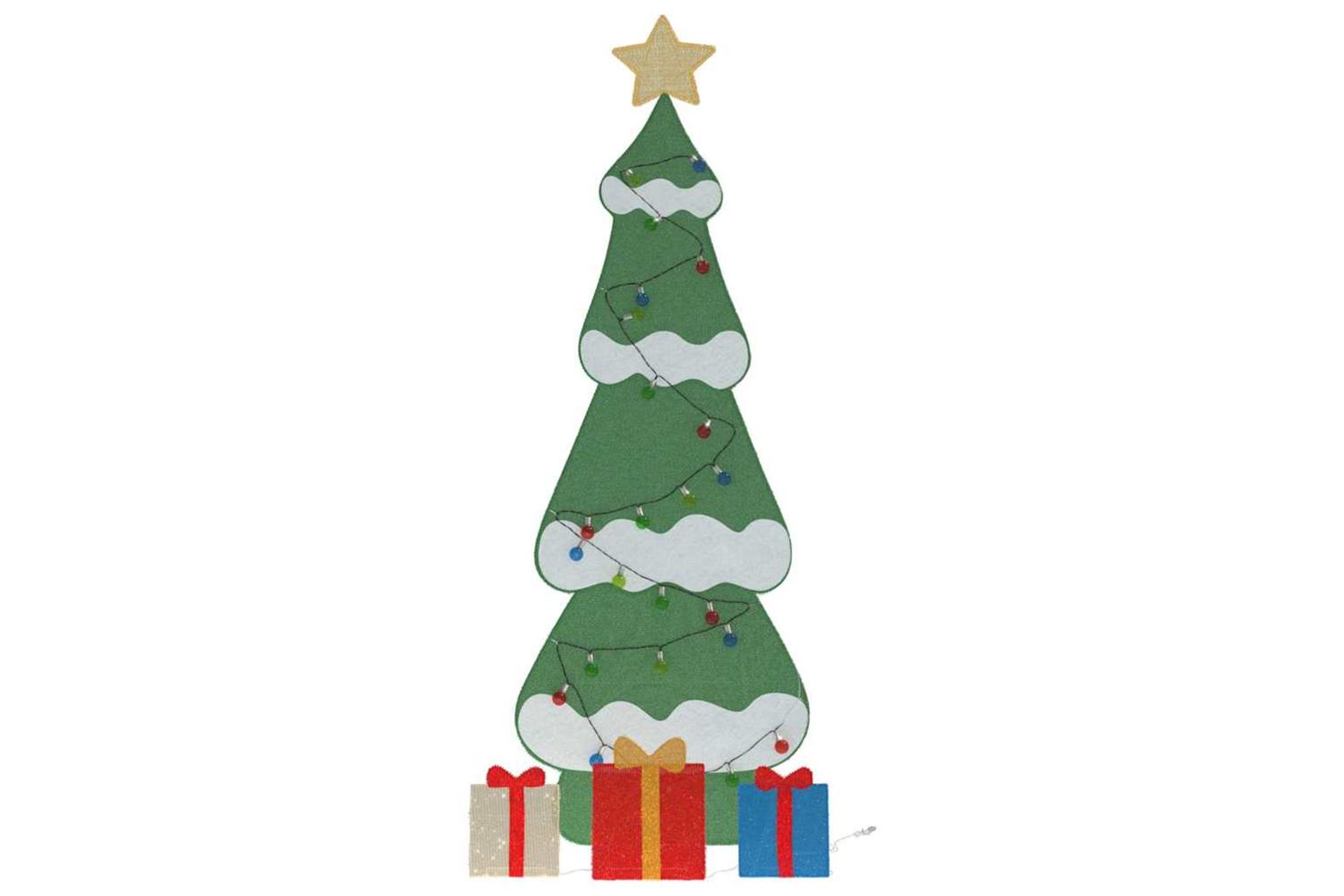 Vidaxl Lighted Christmas Tree With 3 Gift Boxes 2d Warm White 210 Cm-6