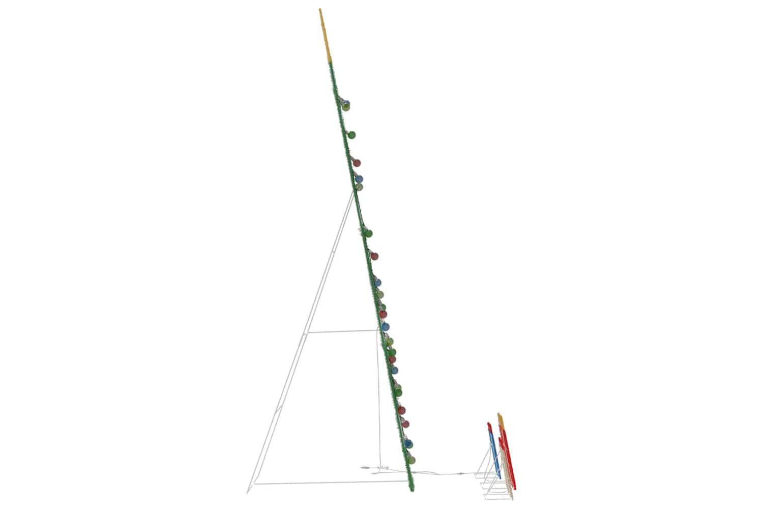 Vidaxl Lighted Christmas Tree With 3 Gift Boxes 2d Warm White 210 Cm-7