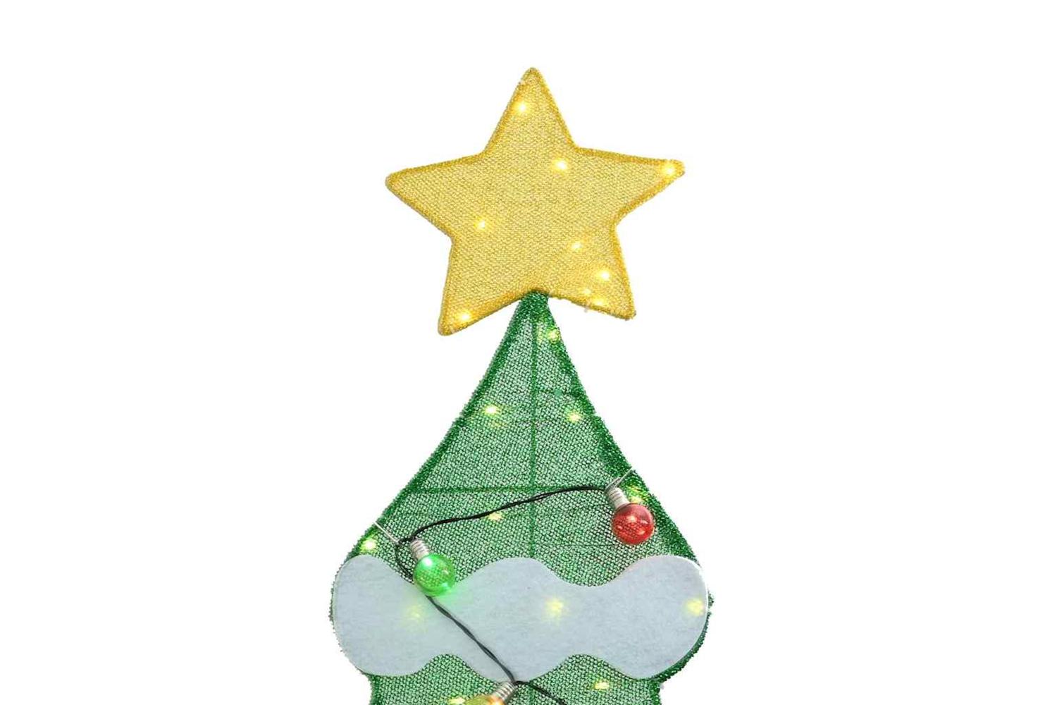 Vidaxl Lighted Christmas Tree With 3 Gift Boxes 2d Warm White 210 Cm-9