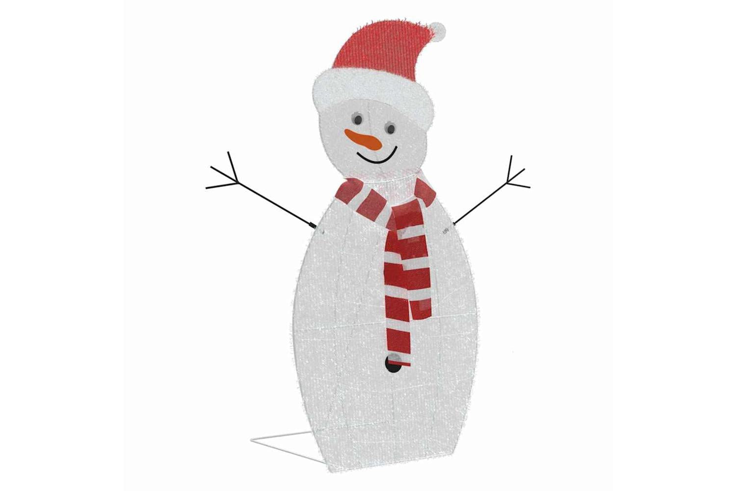 Vidaxl Lighted Snowman Family 3 Pcs Warm White Polyester-6