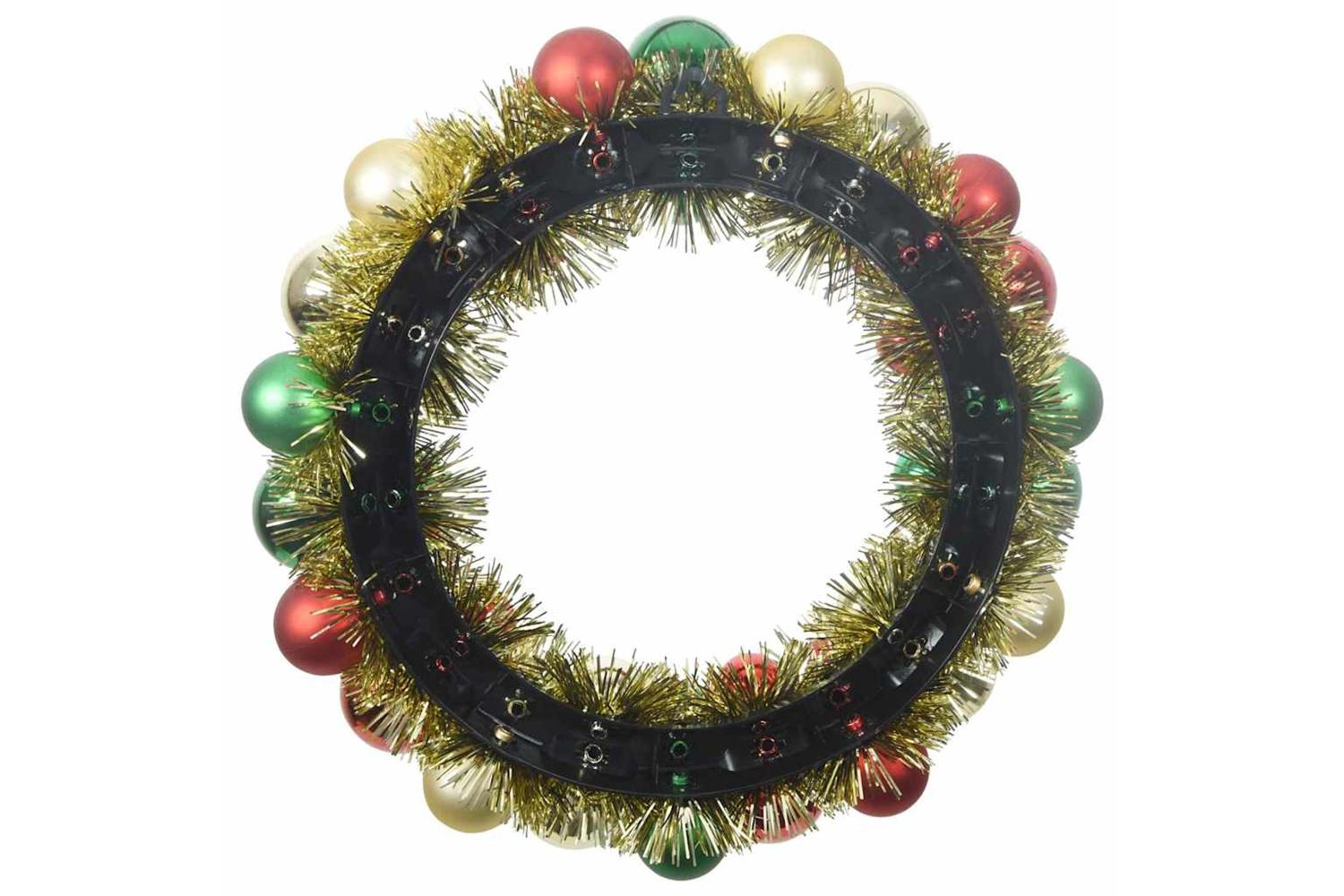 Vidaxl Christmas Ball Wreathes 2 Pcs Multicolour 33 X 33 X 7 Cm-5