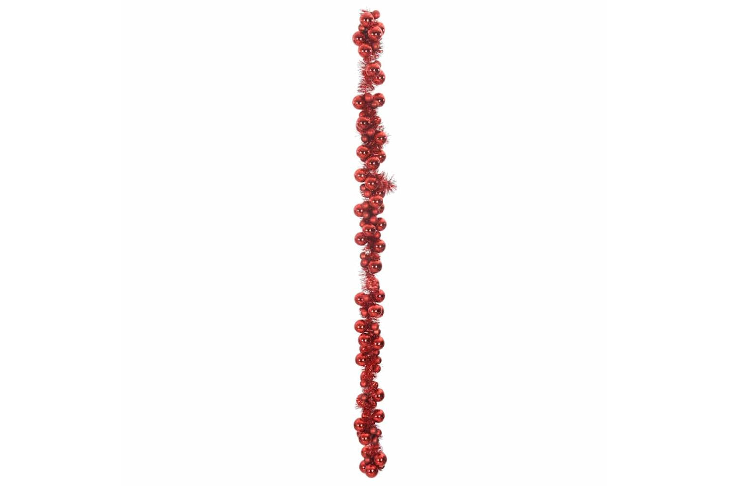 Vidaxl Christmas Ball Garland Red 186 Cm Polystyrene-4