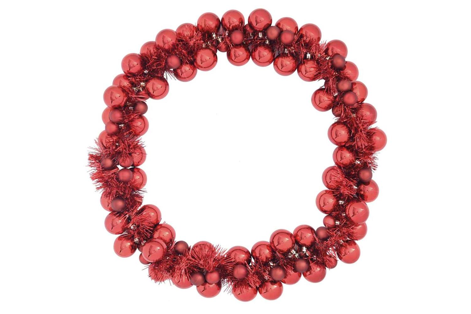 Vidaxl Christmas Ball Garland Red 186 Cm Polystyrene-5