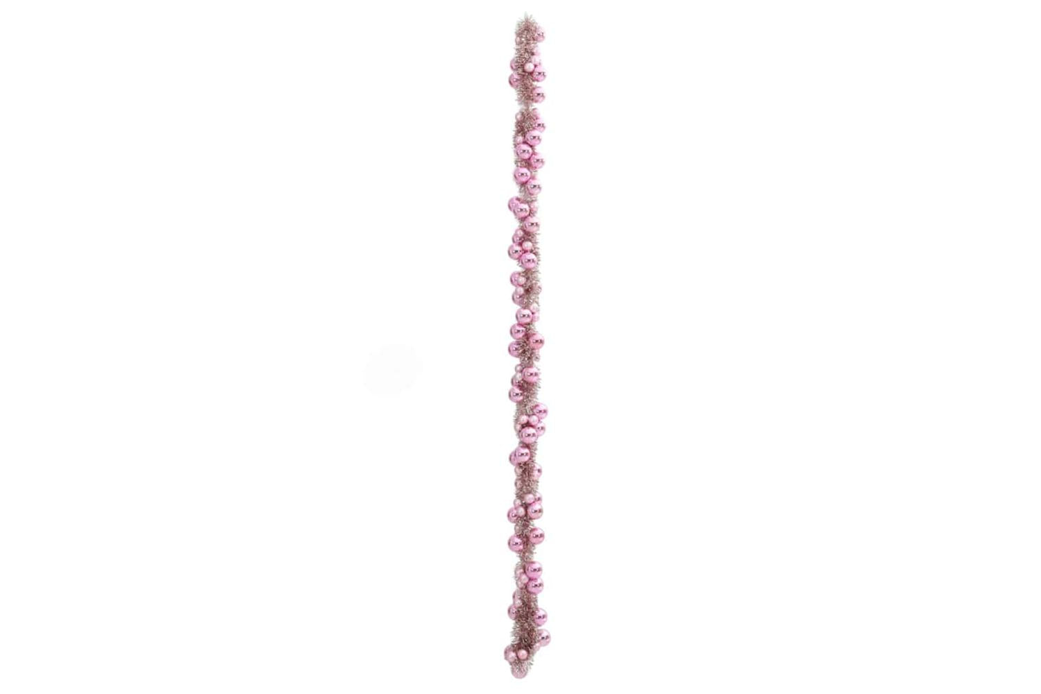 Vidaxl Christmas Ball Garland Pink 186 Cm Polystyrene-4