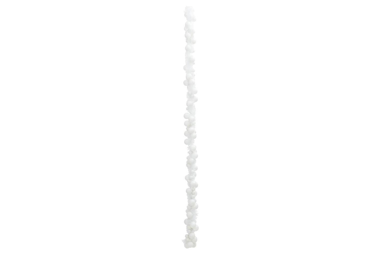 Vidaxl Christmas Ball Garland White 186 Cm Polystyrene-4