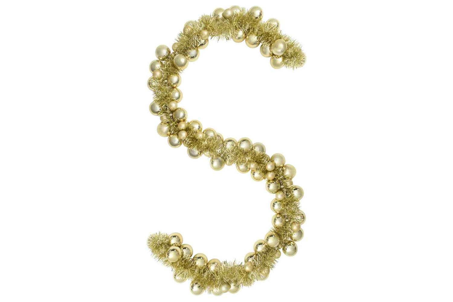 Vidaxl Christmas Ball Garland Gold 186 Cm Polystyrene-2