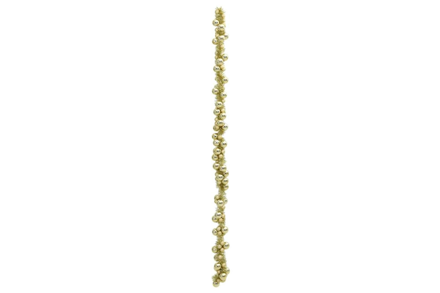 Vidaxl Christmas Ball Garland Gold 186 Cm Polystyrene-4