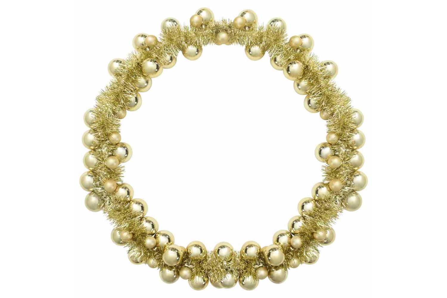 Vidaxl Christmas Ball Garland Gold 186 Cm Polystyrene-5