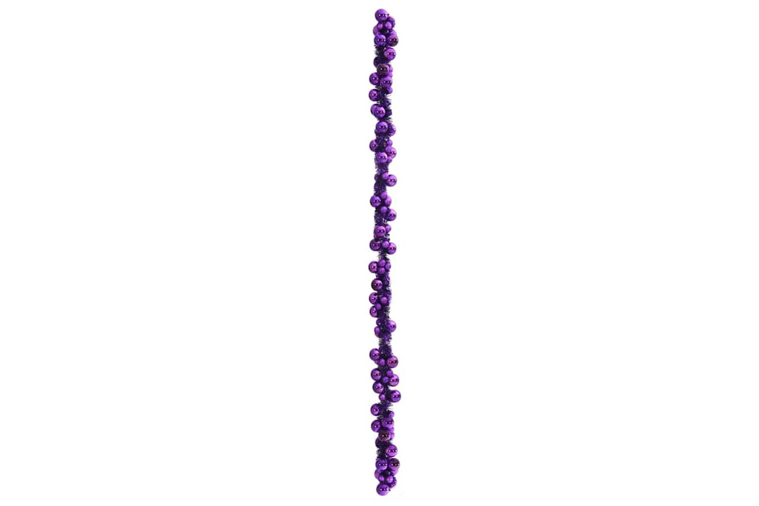 Vidaxl Christmas Ball Garland Lilac 186 Cm Polystyrene-4