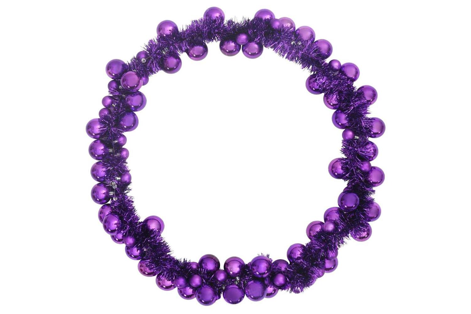 Vidaxl Christmas Ball Garland Lilac 186 Cm Polystyrene-5