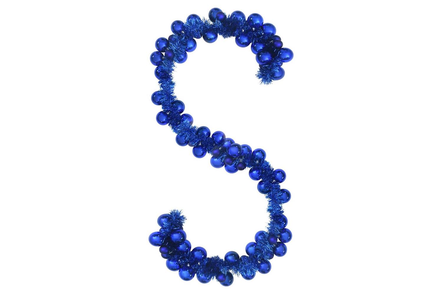 Vidaxl Christmas Ball Garland Blue 186 Cm Polystyrene-2