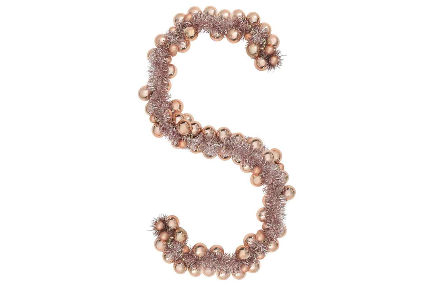 Vidaxl Christmas Ball Garland Rose Gold 186 Cm Polystyrene-2