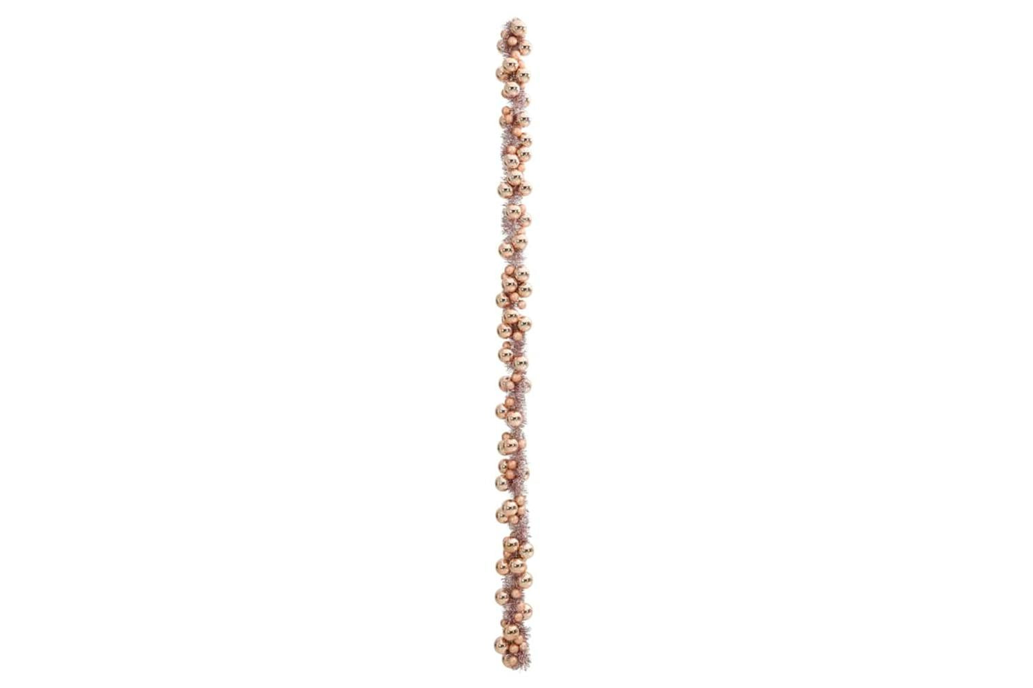 Vidaxl Christmas Ball Garland Rose Gold 186 Cm Polystyrene-4