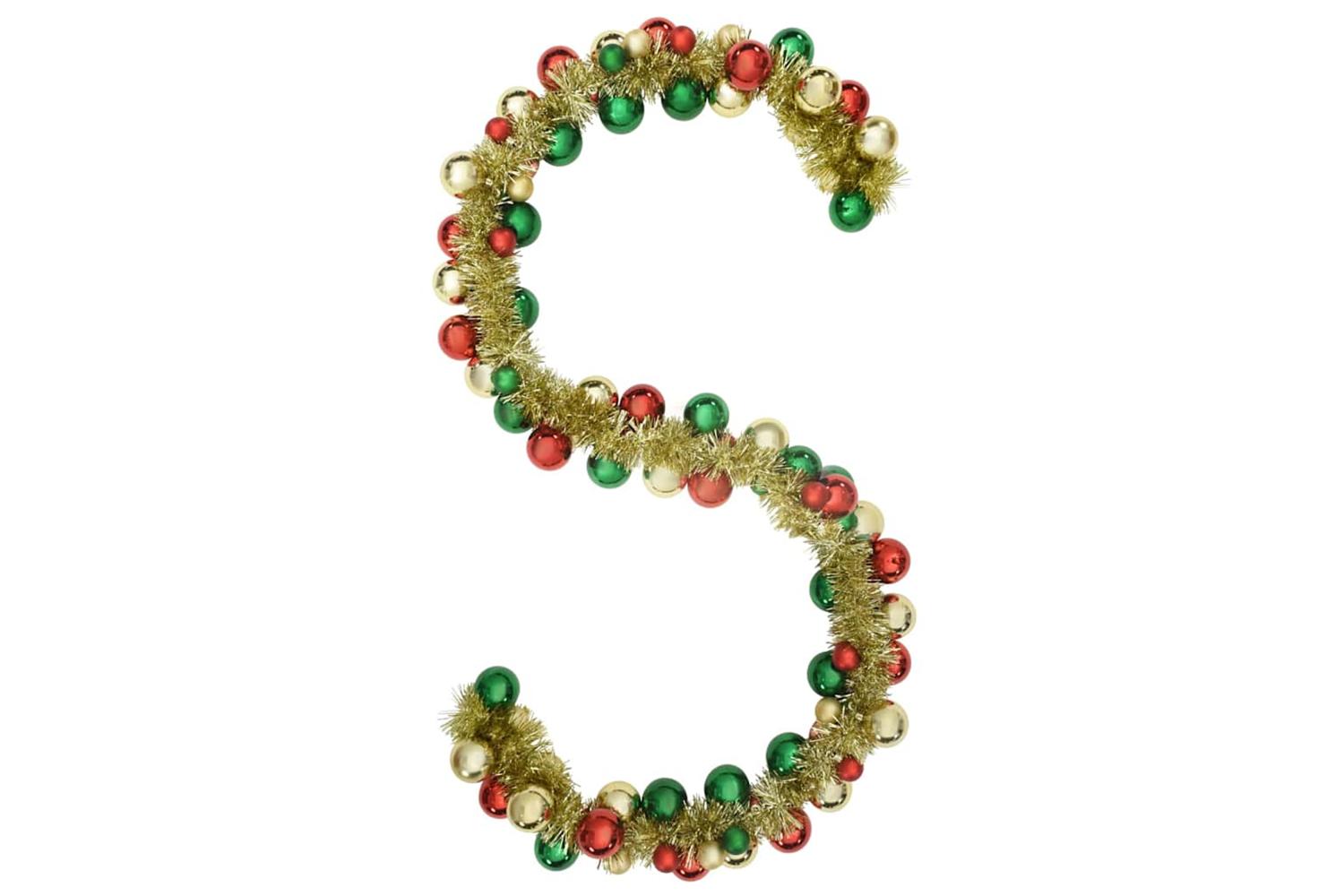Vidaxl Christmas Ball Garland Multicolour 186 Cm Polystyrene-2