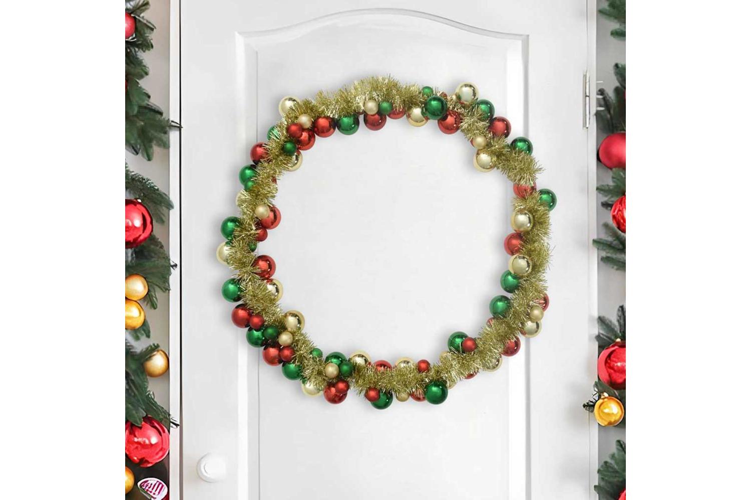 Vidaxl Christmas Ball Garland Multicolour 186 Cm Polystyrene-3