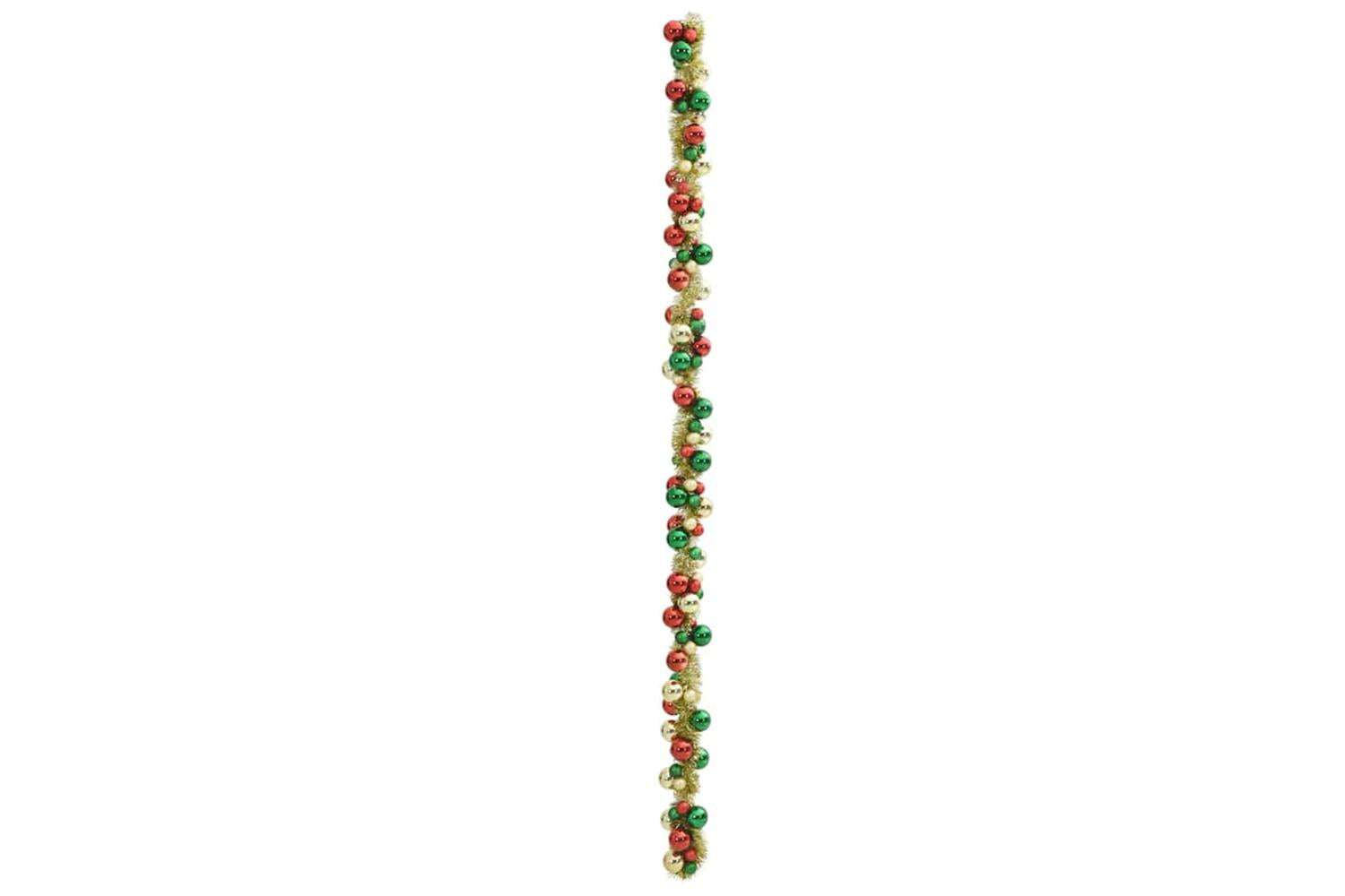 Vidaxl Christmas Ball Garland Multicolour 186 Cm Polystyrene-4
