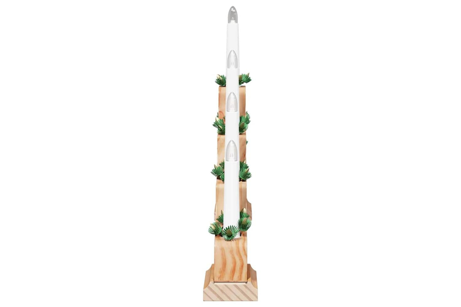 Vidaxl Christmas Candle Bridge Brown 395 X 5 X 29 Cm Solid Pine Wood-7