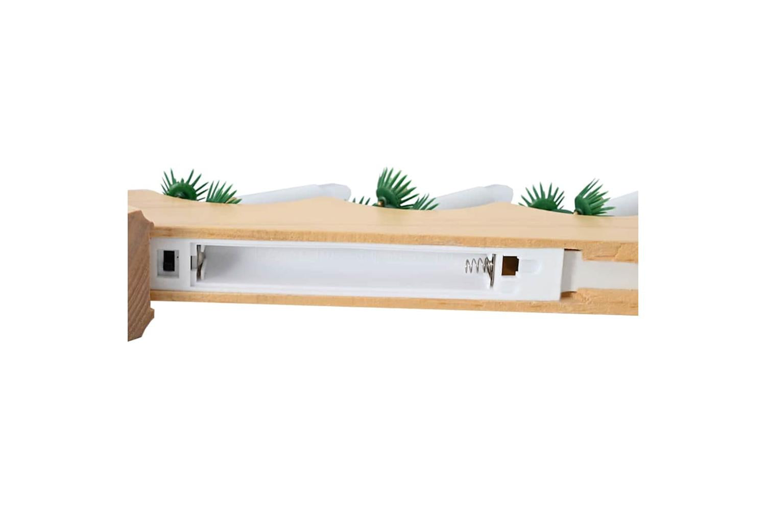 Vidaxl Christmas Candle Bridge Brown 395 X 5 X 29 Cm Solid Pine Wood-10