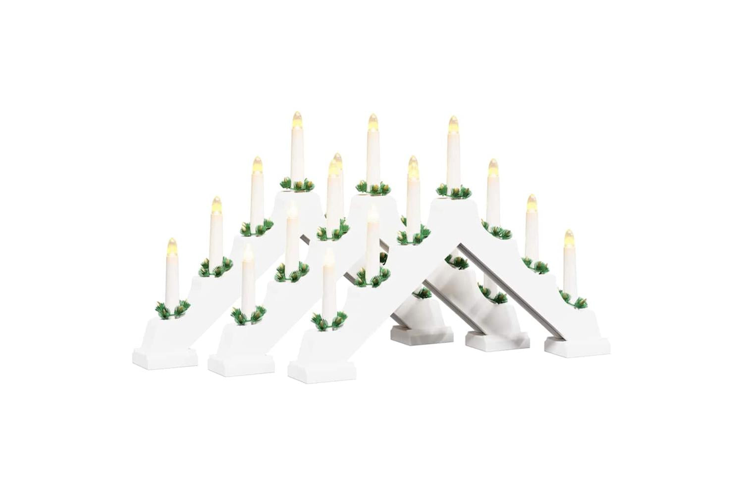 Vidaxl Christmas Candle Bridge 3 Pcs White 395 X 5 X 29 Cm-2