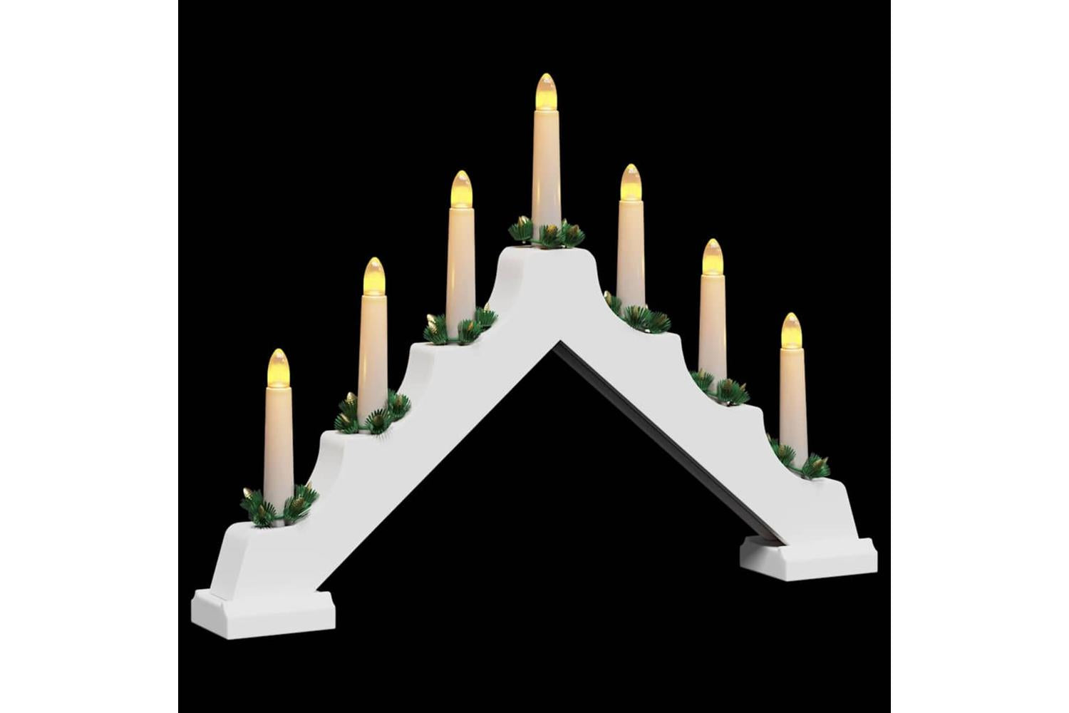 Vidaxl Christmas Candle Bridge 3 Pcs White 395 X 5 X 29 Cm-5