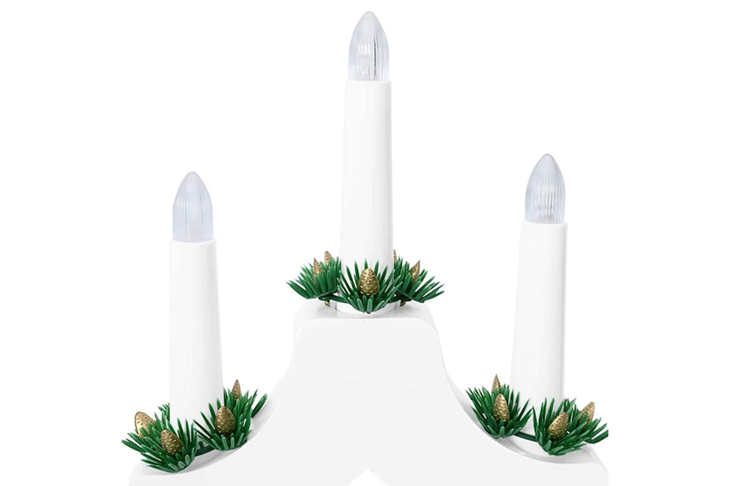 Vidaxl Christmas Candle Bridge 3 Pcs White 395 X 5 X 29 Cm-10