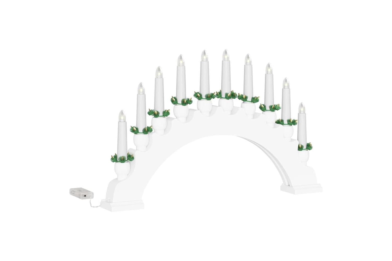 Vidaxl Christmas Candle Arch With 10 Led Candles White 47 X 5 X 29 Cm-4
