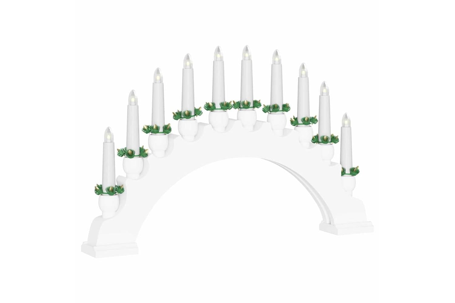 Vidaxl Christmas Candle Arch With 10 Led Candles White 47 X 5 X 29 Cm-8