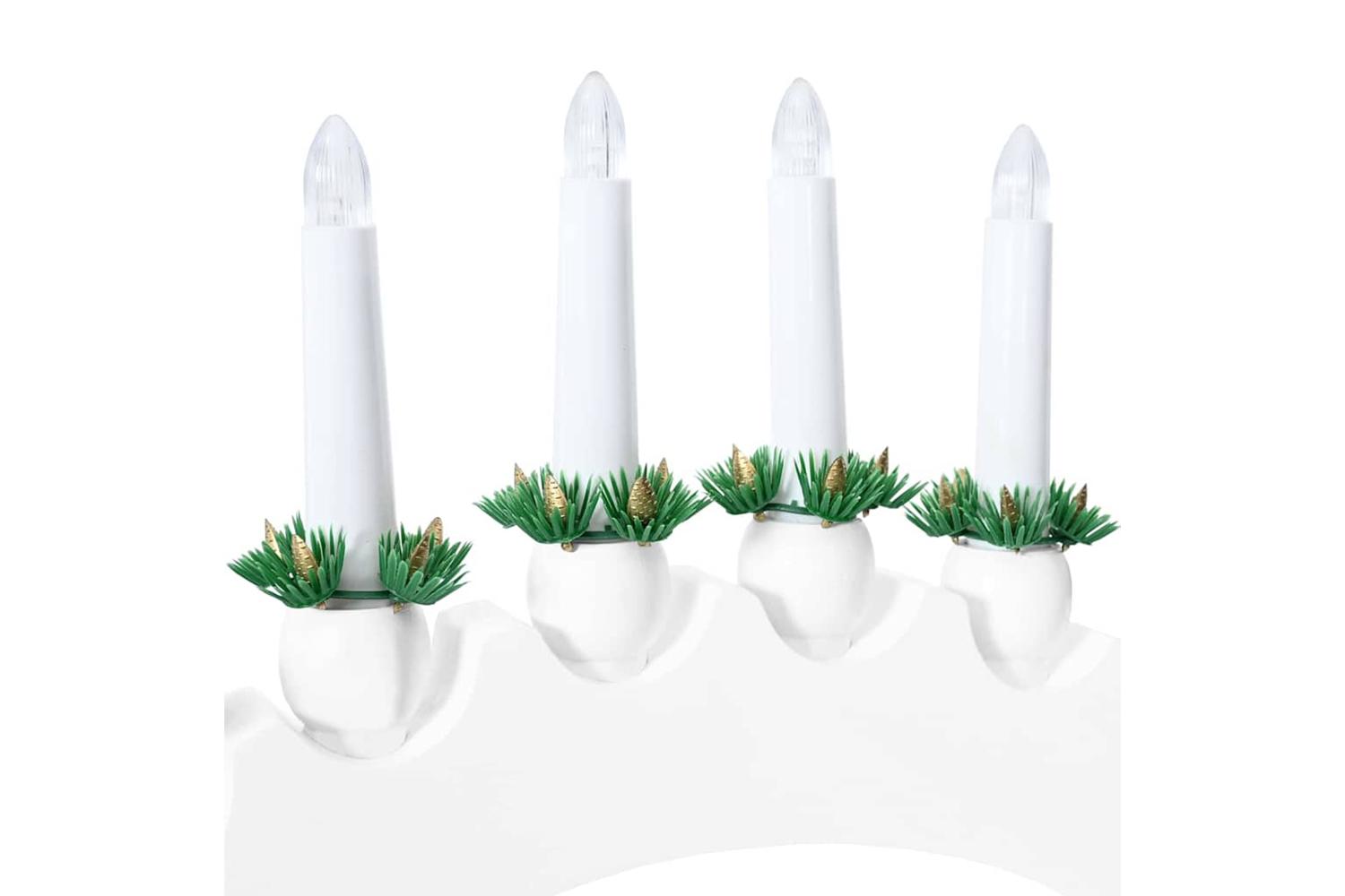 Vidaxl Christmas Candle Arch With 10 Led Candles White 47 X 5 X 29 Cm-9