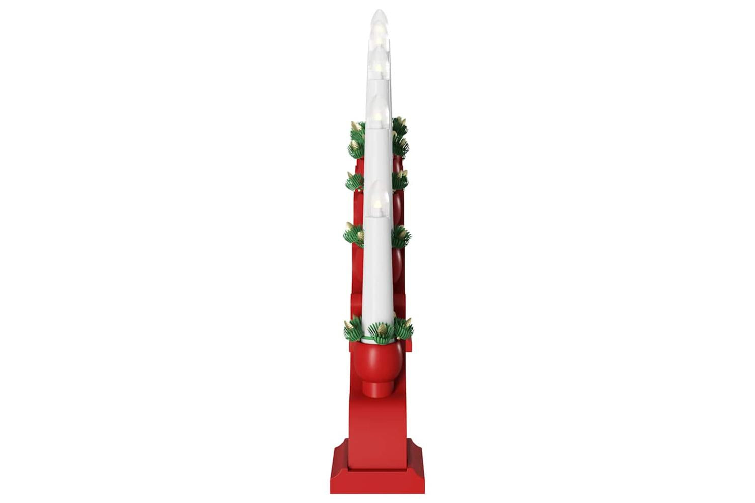 Vidaxl Christmas Candle Arch With 10 Led Candles Red 47 X 5 X 29 Cm-7