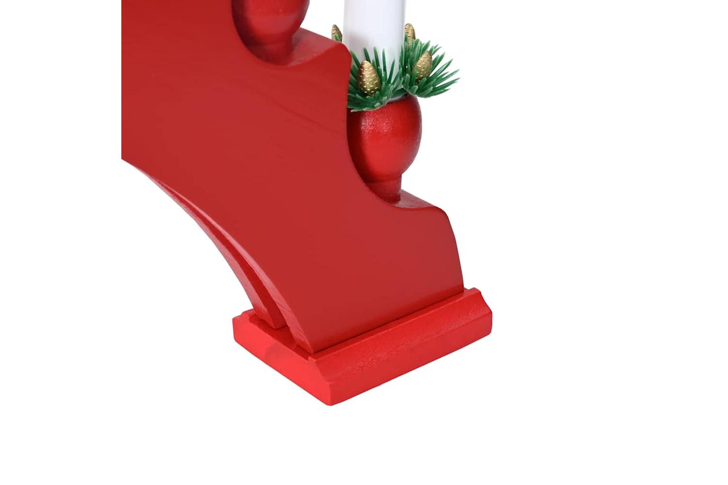 Vidaxl Christmas Candle Arch With 10 Led Candles Red 47 X 5 X 29 Cm-10