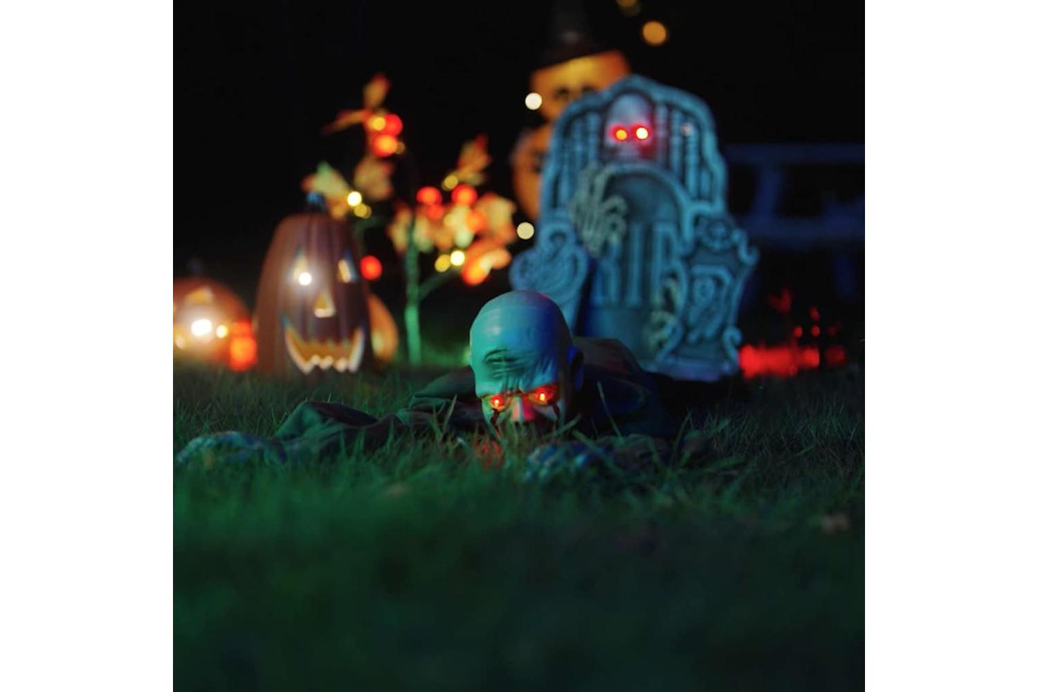 Vidaxl Halloween Crawling Zombie Green 112 X 255 X 215 Cm Polyester-3