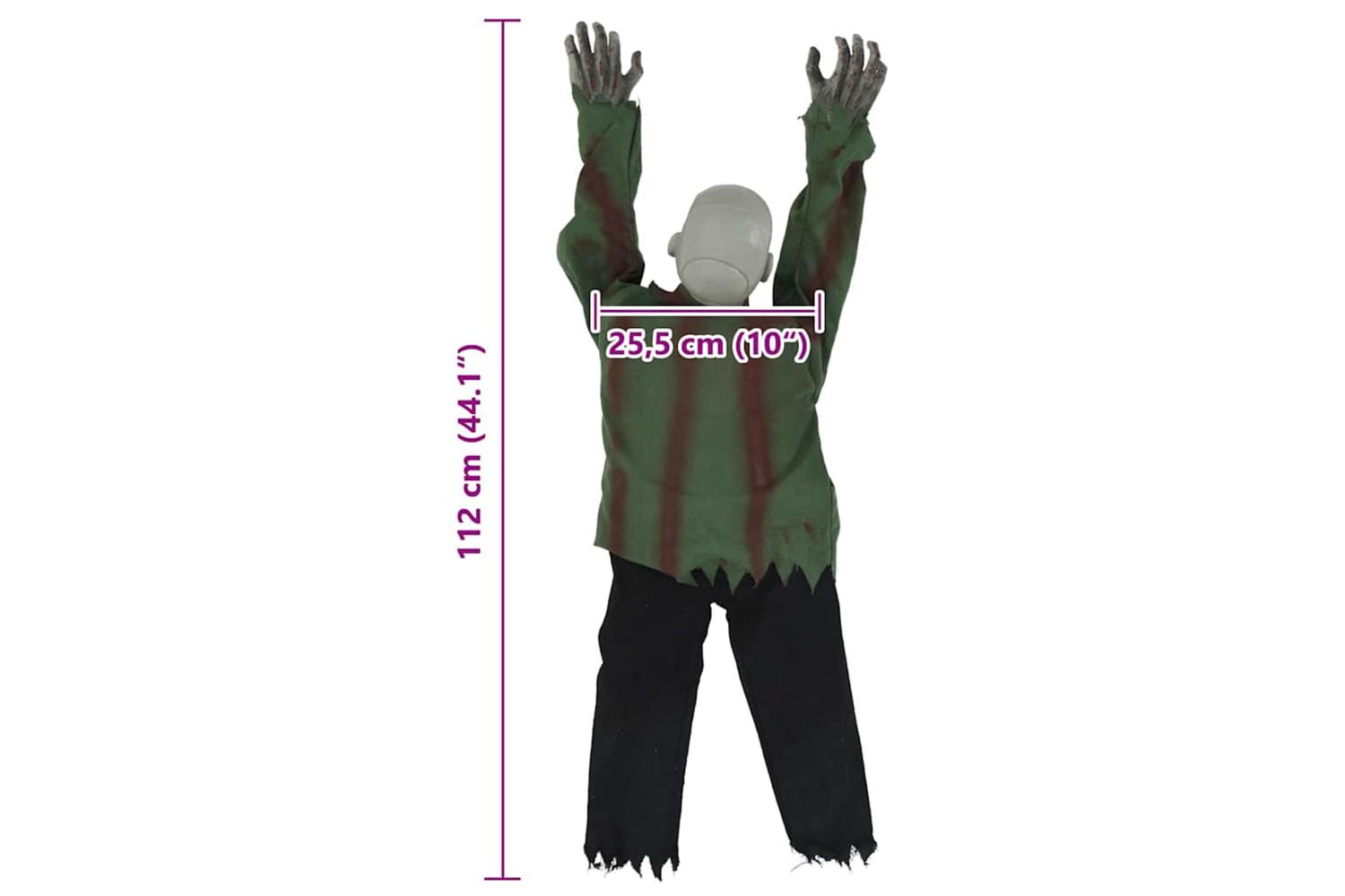 Vidaxl Halloween Crawling Zombie Green 112 X 255 X 215 Cm Polyester-9