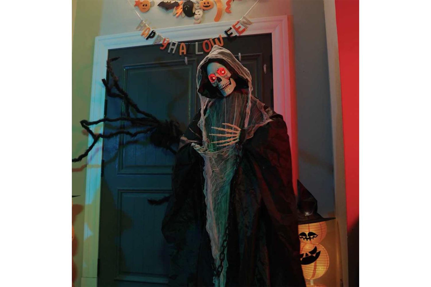 Vidaxl Halloween Grim Reaper Black 60 X 60 X 155 Cm Polyester-3