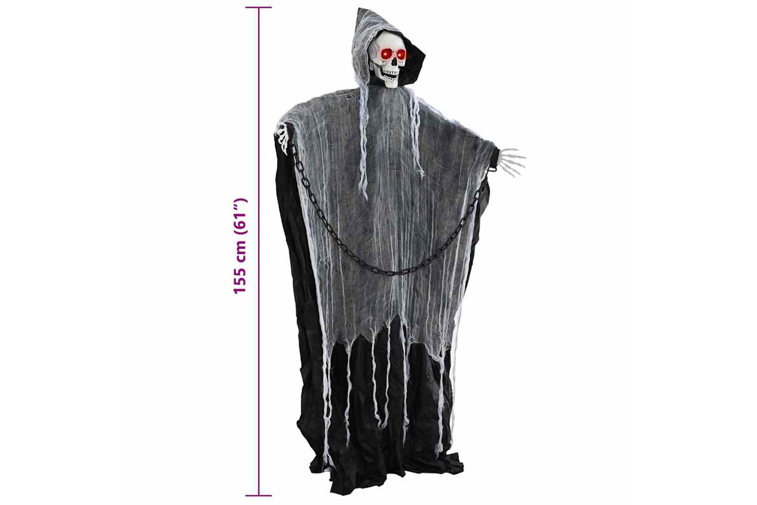 Vidaxl Halloween Grim Reaper Black 60 X 60 X 155 Cm Polyester-7