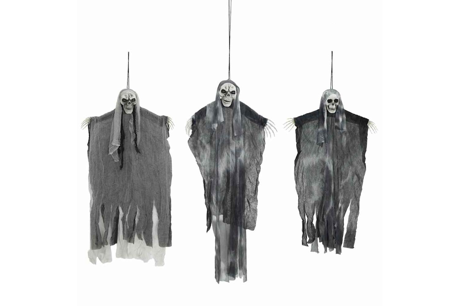 Vidaxl Halloween Hanging Ghost 3 Pcs Black 66 X 110 Cm Polyester-2