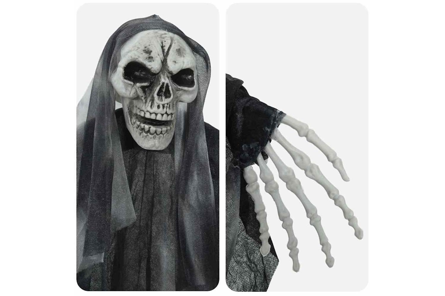 Vidaxl Halloween Hanging Ghost 3 Pcs Black 66 X 110 Cm Polyester-6