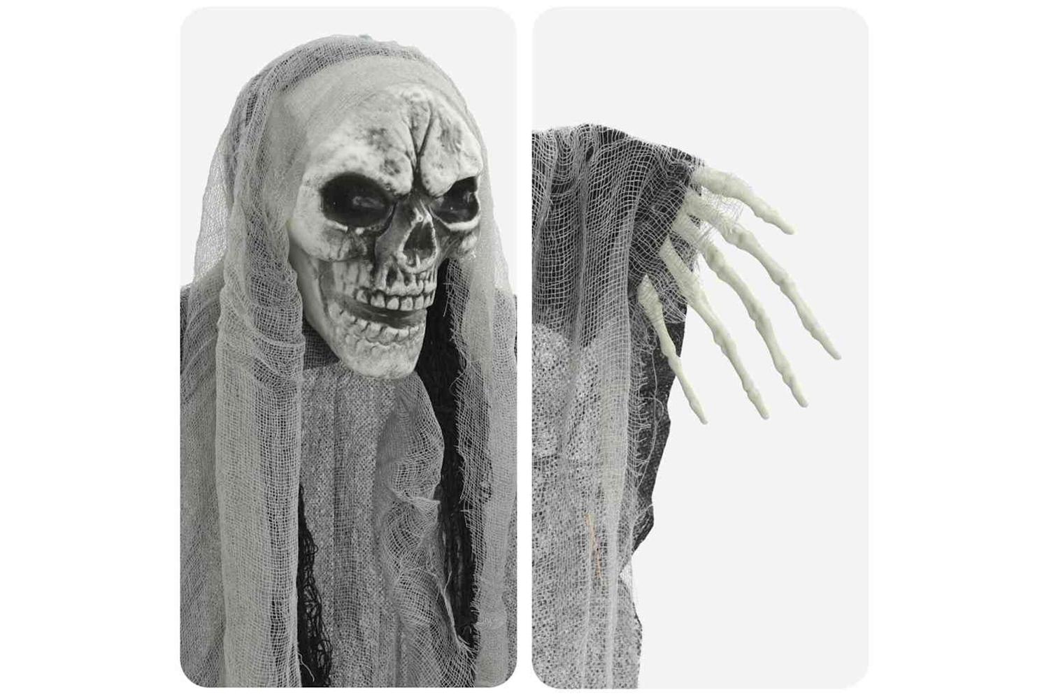 Vidaxl Halloween Hanging Ghost 3 Pcs Black 66 X 110 Cm Polyester-8