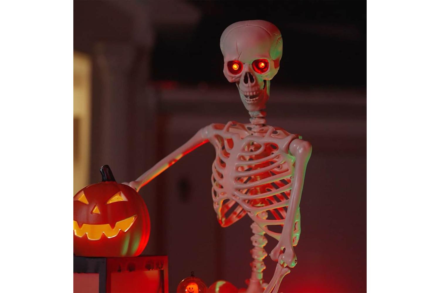 Vidaxl Halloween Skeleton White Plastic-3