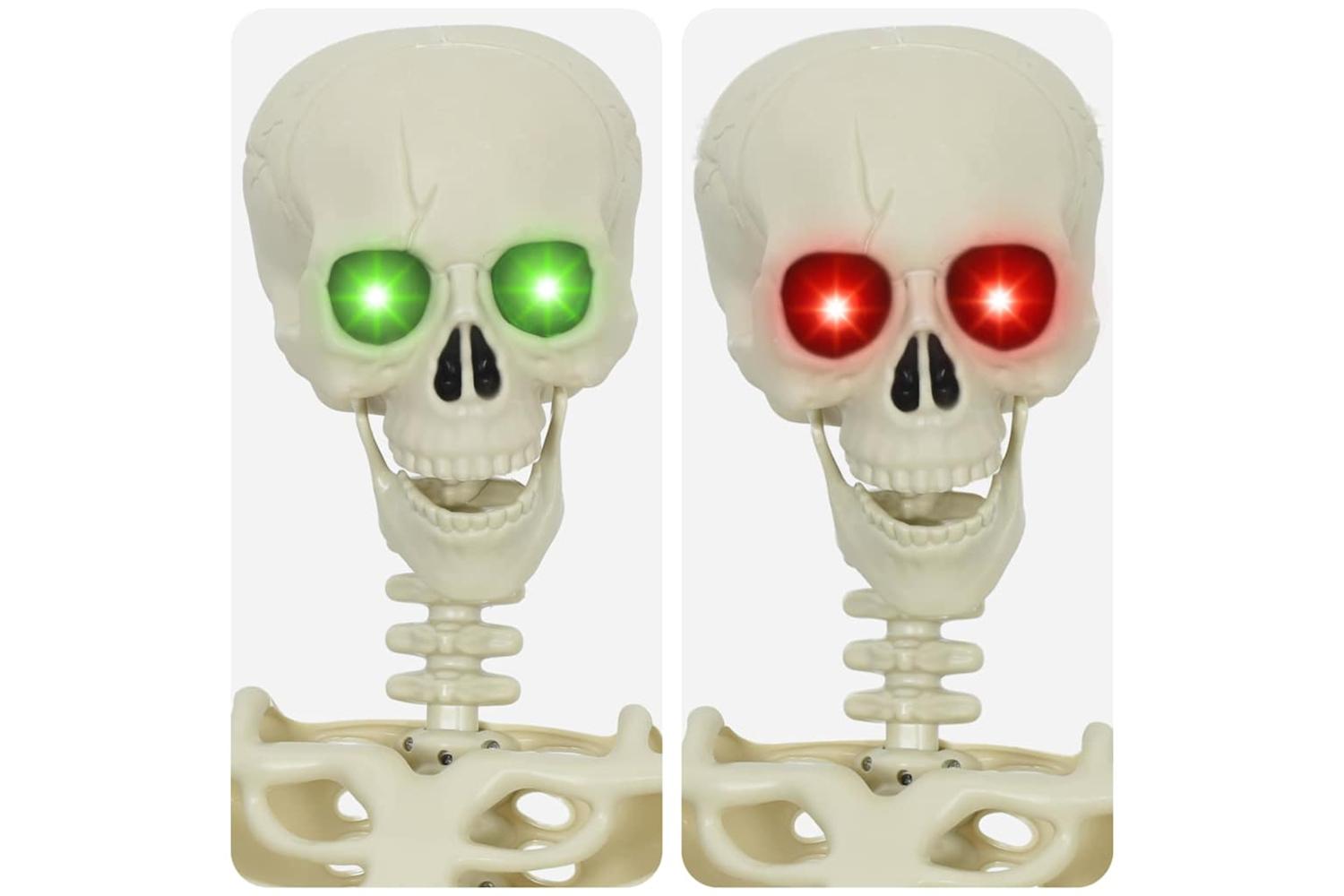 Vidaxl Halloween Skeleton White Plastic-7