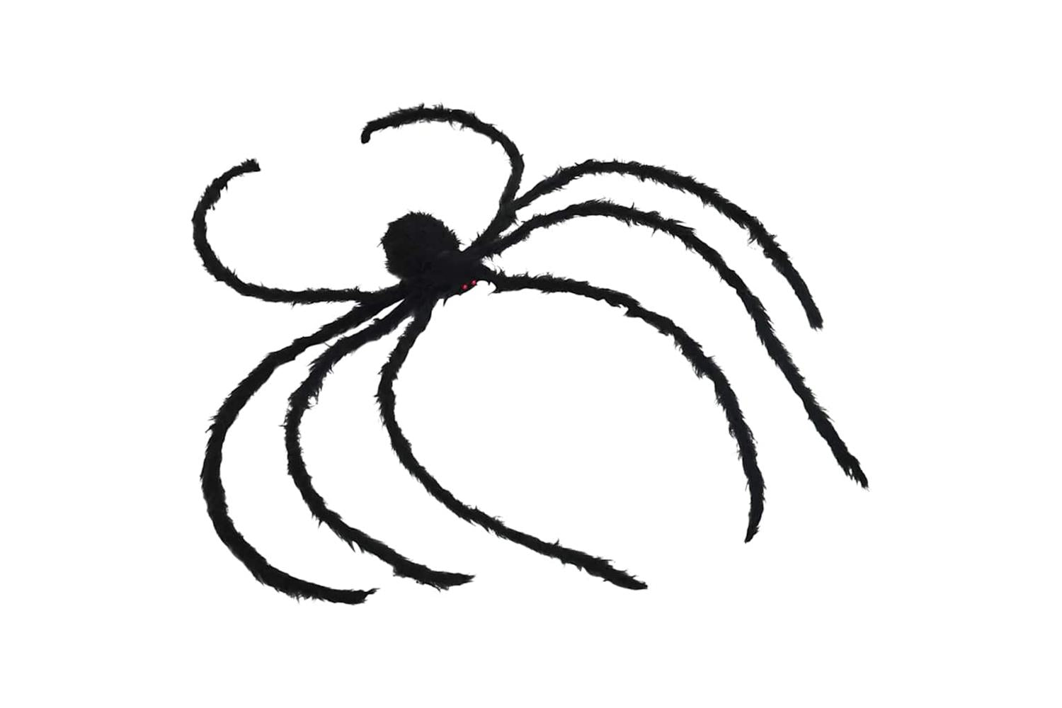 Vidaxl Halloween Spider Decoration 3 Pcs Black 200 Cm Polyester-5