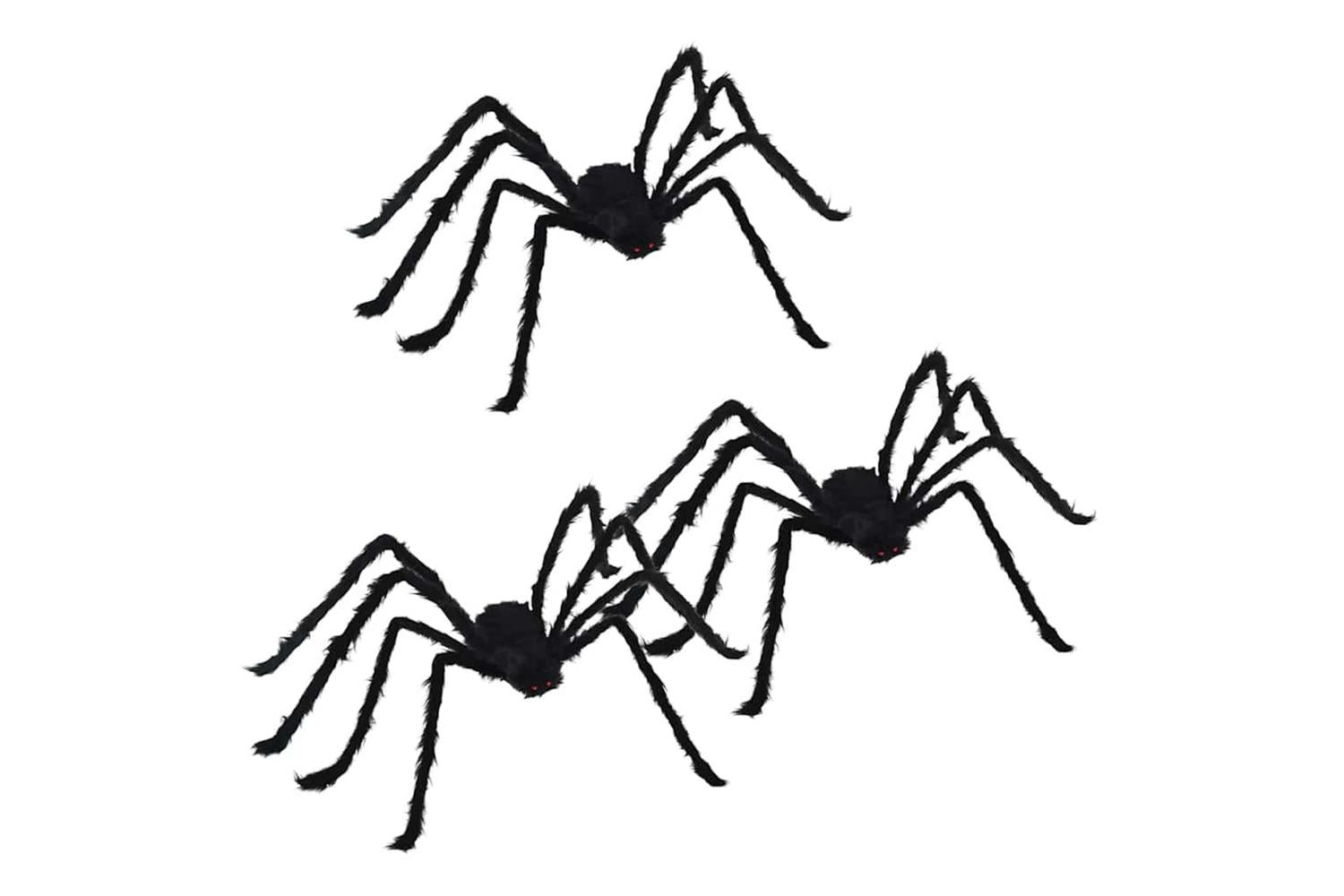 Vidaxl Halloween Spider Decoration 3 Pcs Black 150 Cm Polyester
