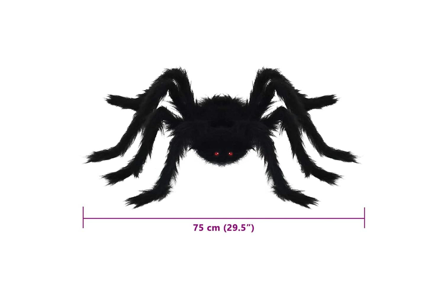 Vidaxl Halloween Spider Decoration 6 Pcs Black 75 Cm Polyester-10