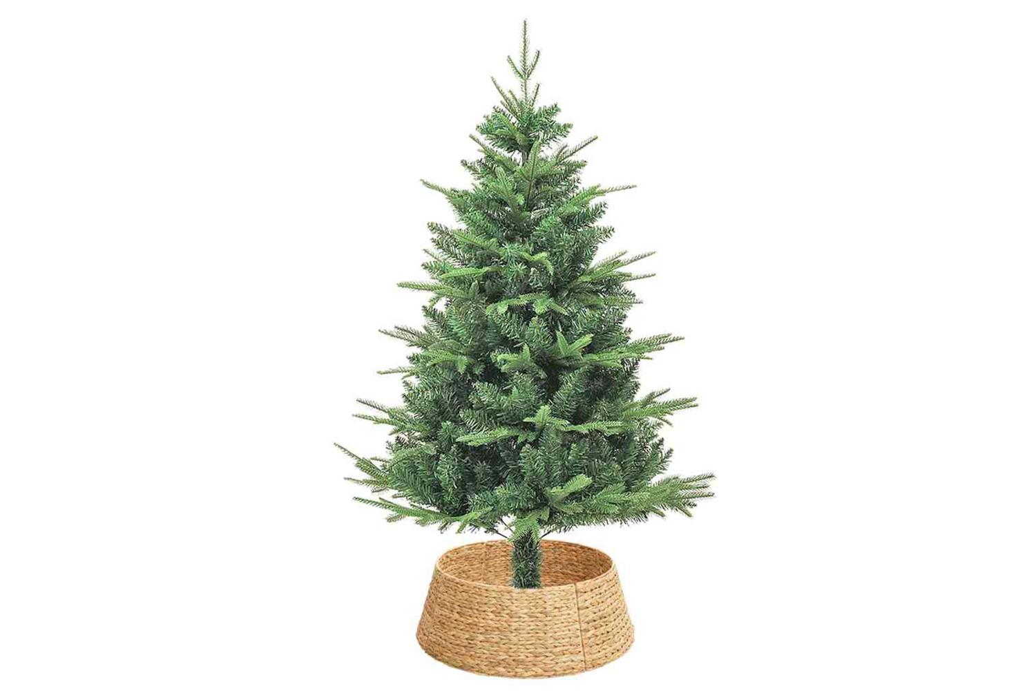 Vidaxl Christmas Tree Collar Brown 60 X 60 X 22 Cm Water Hyacinth-3