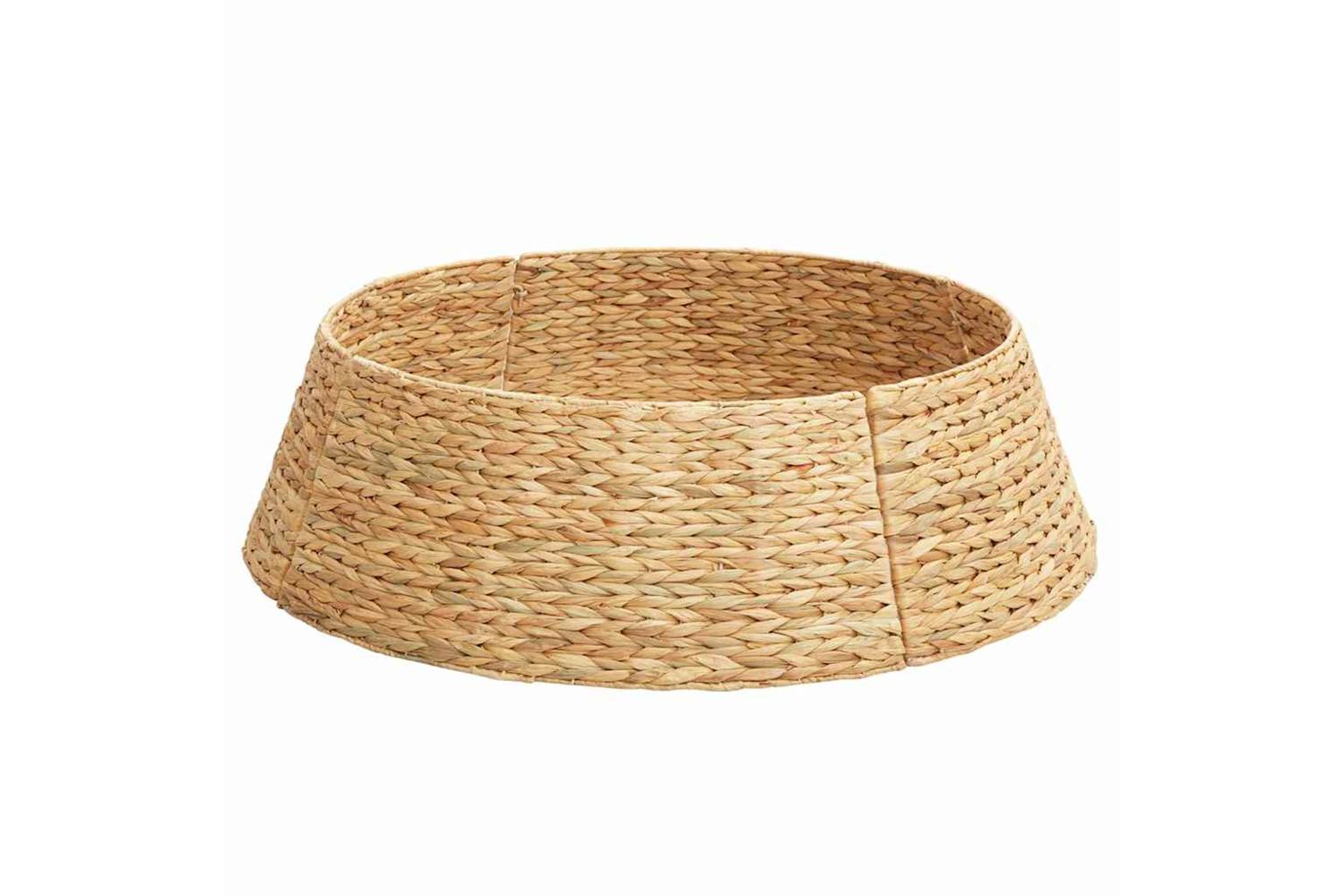 Vidaxl Christmas Tree Collar Brown 90 X 90 X 28 Cm Water Hyacinth-2