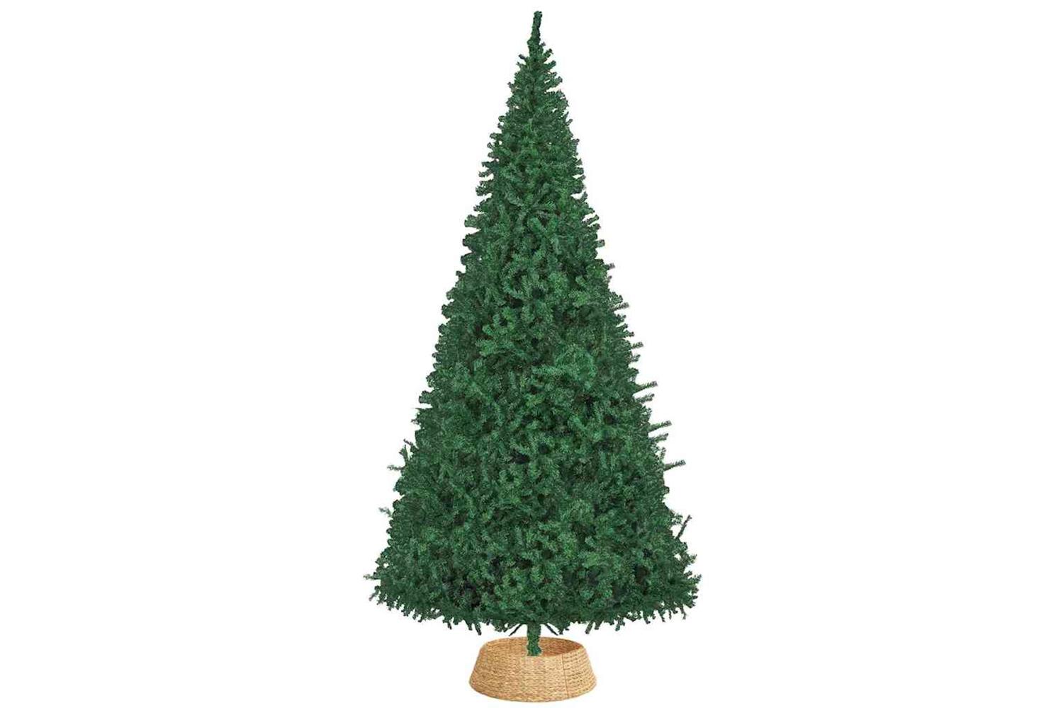 Vidaxl Christmas Tree Collar Brown 90 X 90 X 28 Cm Water Hyacinth-3