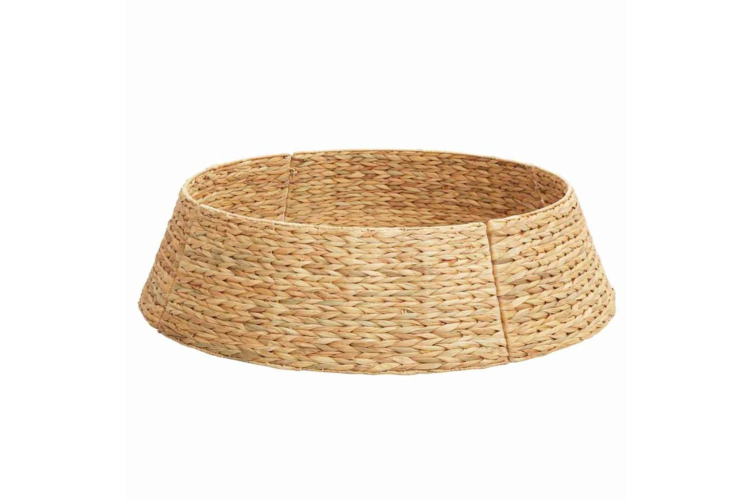 Vidaxl Christmas Tree Collar Brown 105 X 105 X 28 Cm Water Hyacinth-2